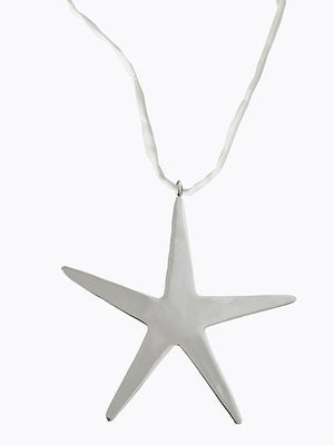 Marta Star Necklace in Silver/White by Eyland-Jewelry-Eyland-Idlewild