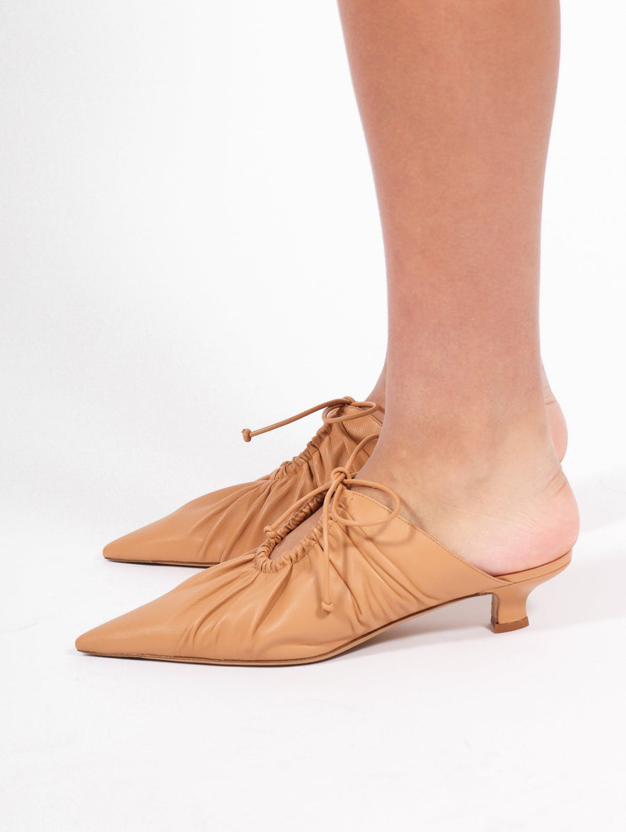 Masey Leather Mule in Sand by Malene Birger-Idlewild