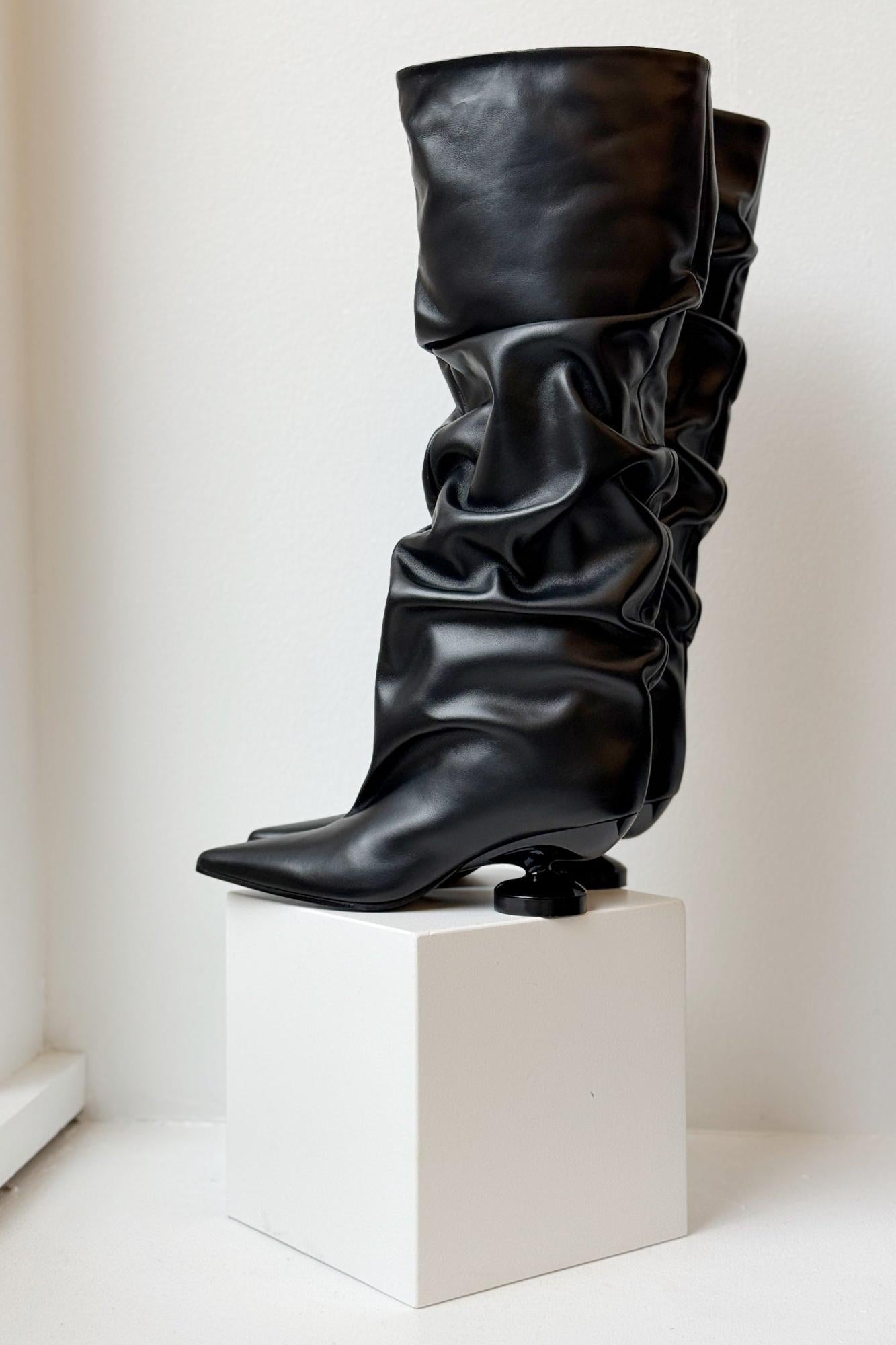 Mathilde Boot in Black by Lucasheva-Shoes-Lucasheva-Idlewild