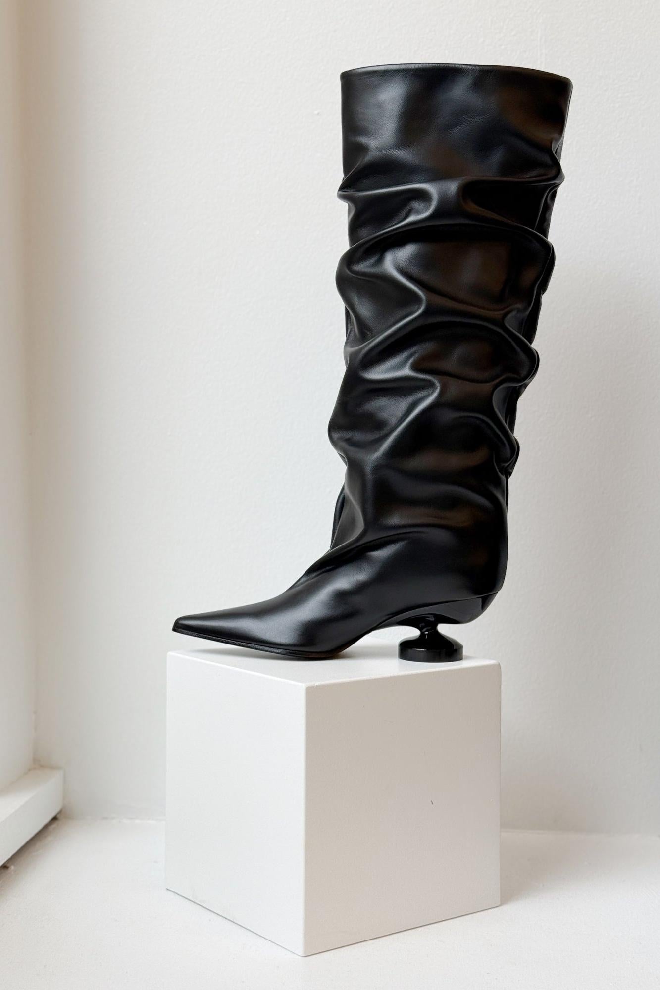 Mathilde Boot in Black by Lucasheva-Shoes-Lucasheva-Idlewild