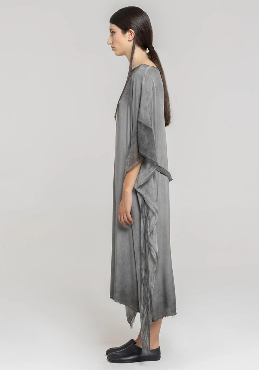 Maxi Insert Dress in Grey Shadow by Sanctamuerte-Dresses-SANCTAMUERTE-Idlewild
