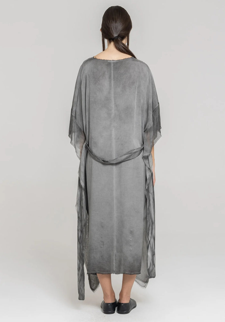 Maxi Insert Dress in Grey Shadow by Sanctamuerte-Dresses-SANCTAMUERTE-Idlewild