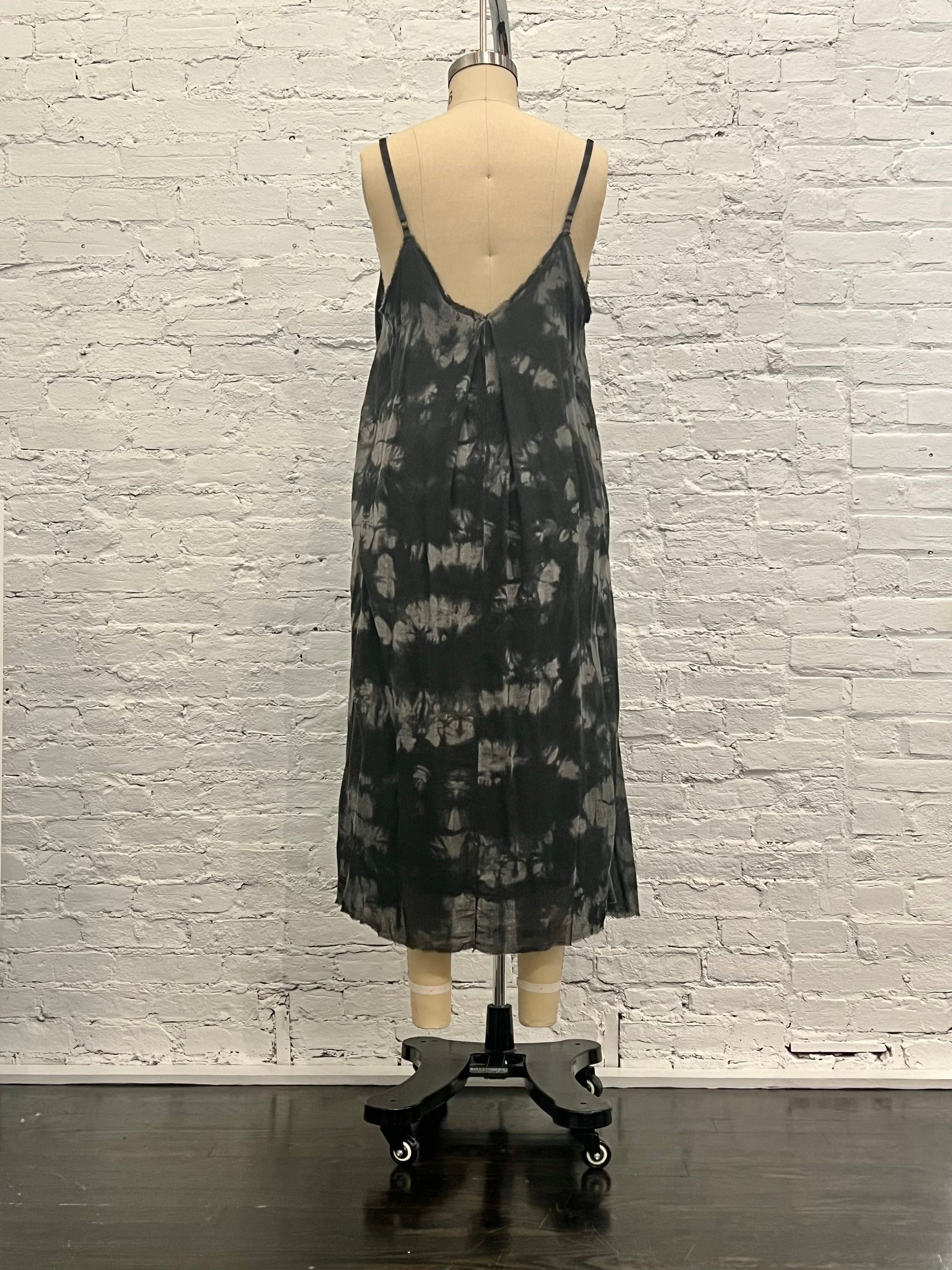 Maxi Slip Dress in Ash Grey by Sanctamuerte-Dresses-SANCTAMUERTE-Idlewild