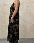 Maxi Slip Dress in Ash Grey by Sanctamuerte-Dresses-SANCTAMUERTE-Idlewild