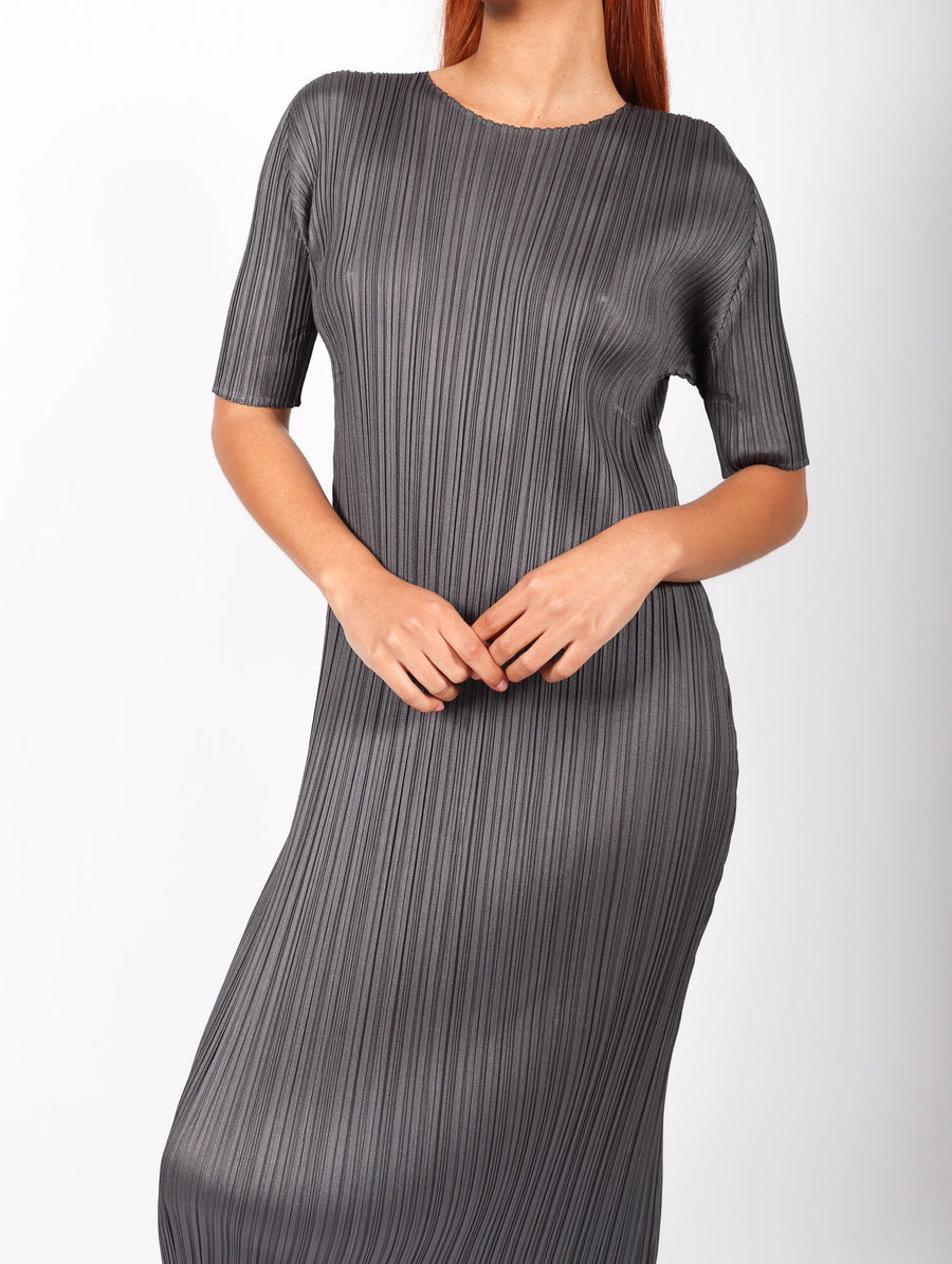 May Monthly Colors Dress in Dark Gray by Pleats Please Issey