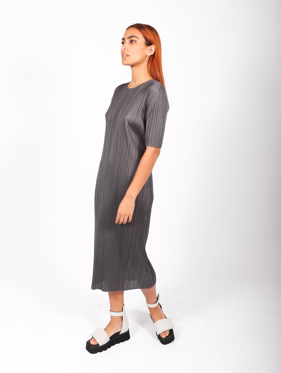 May Monthly Colors Dress in Dark Gray by Pleats Please Issey Miyake