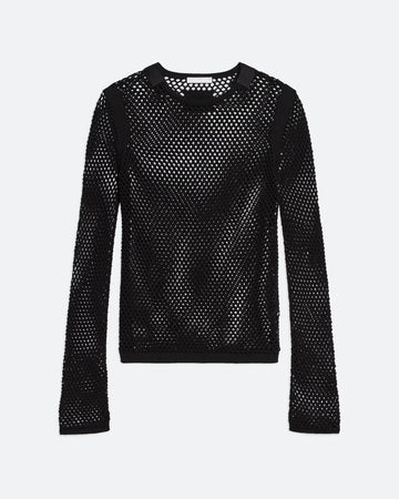 Mesh Seatbelt Top in Black by Helmut Lang-Helmut Lang-Idlewild