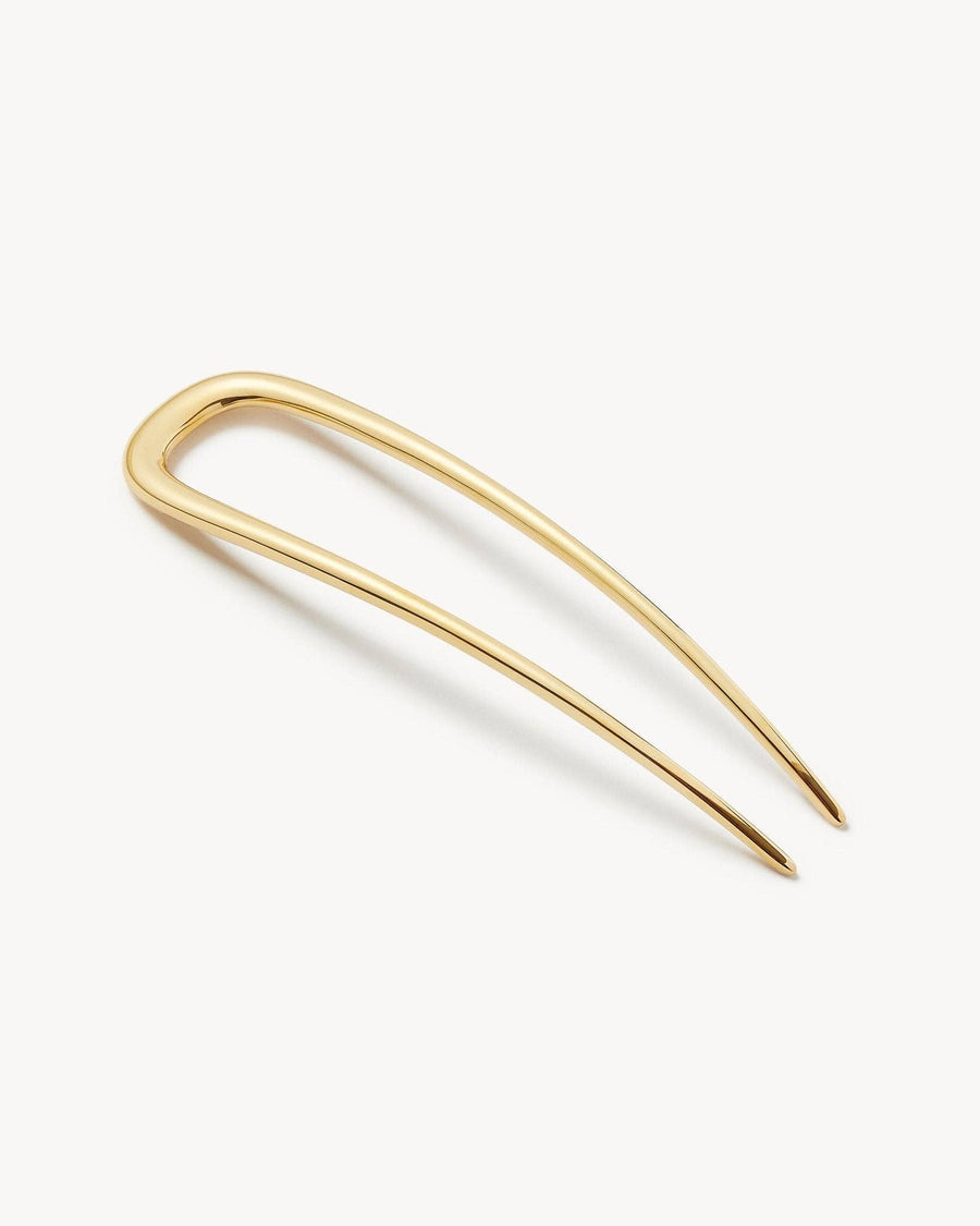 Midi Oval French Hair Pin in Gold by Machete