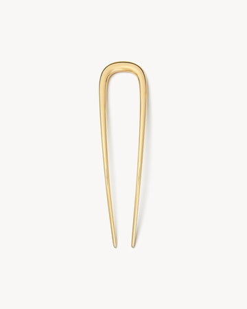 Midi Oval French Hair Pin in Gold by Machete