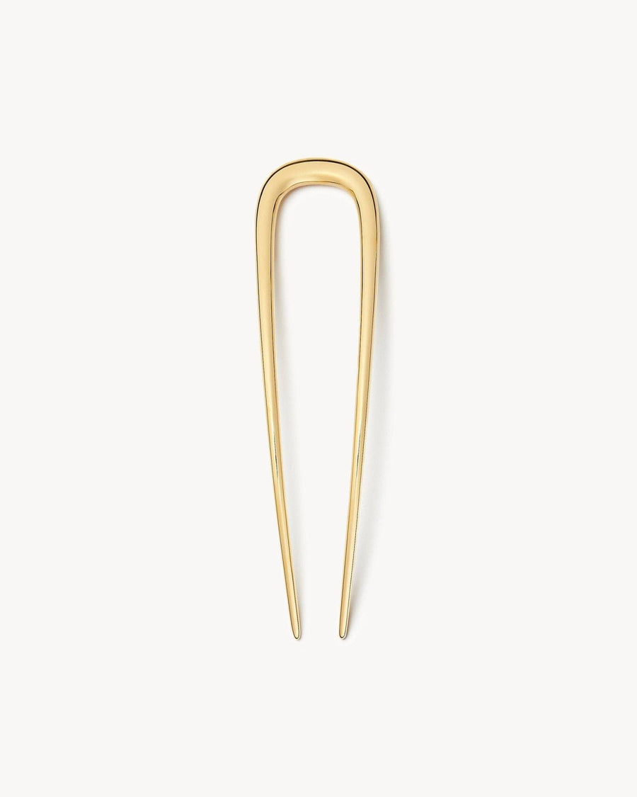 Midi Oval French Hair Pin in Gold by Machete