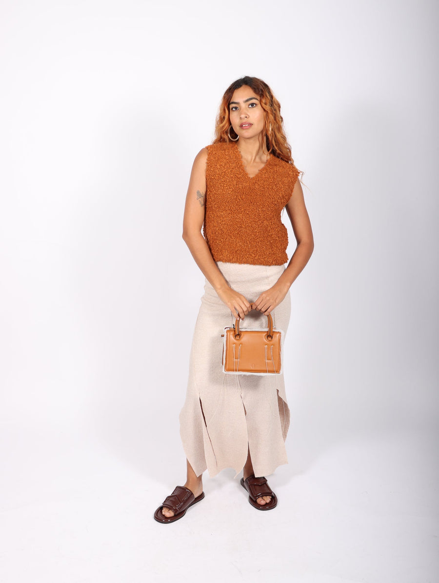 Mini Otto Bag in Caramel Brown by Dentro-Idlewild