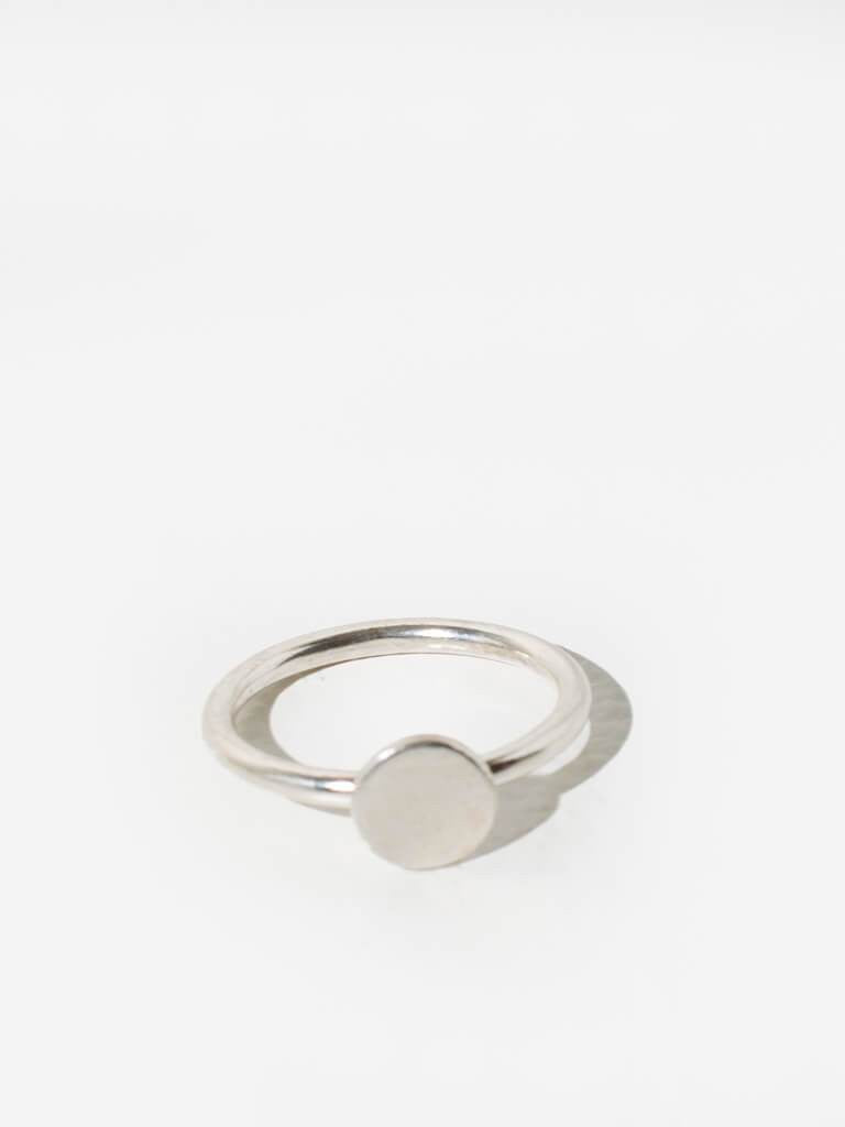 Minimal Dot Ring in Sterling Silver by Mulxiply-MULXIPLY-Idlewild