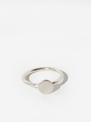 Minimal Dot Ring in Sterling Silver by Mulxiply