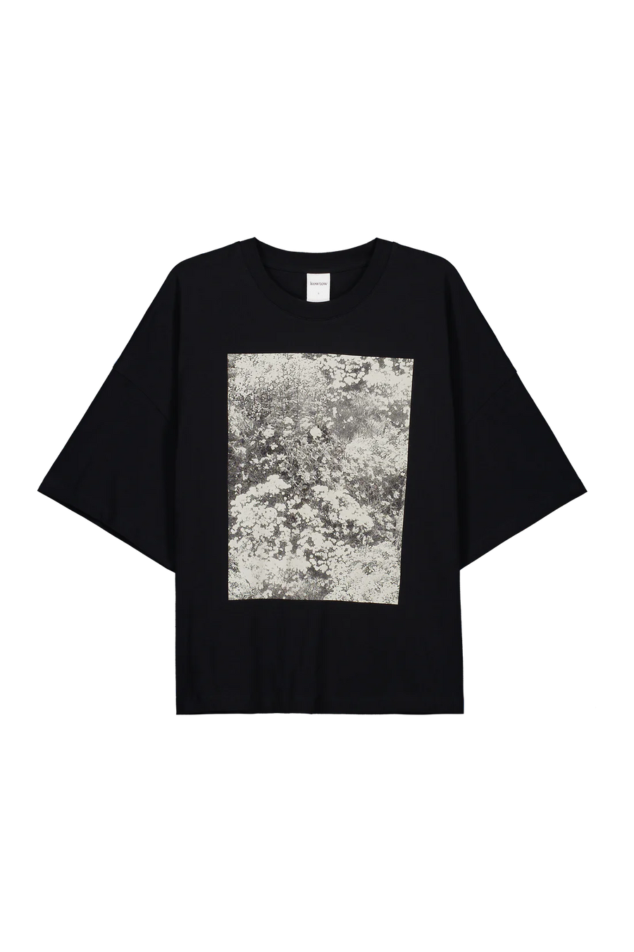 Monochrome Tee in Black by Kowtow-Tops-Kowtow-Idlewild
