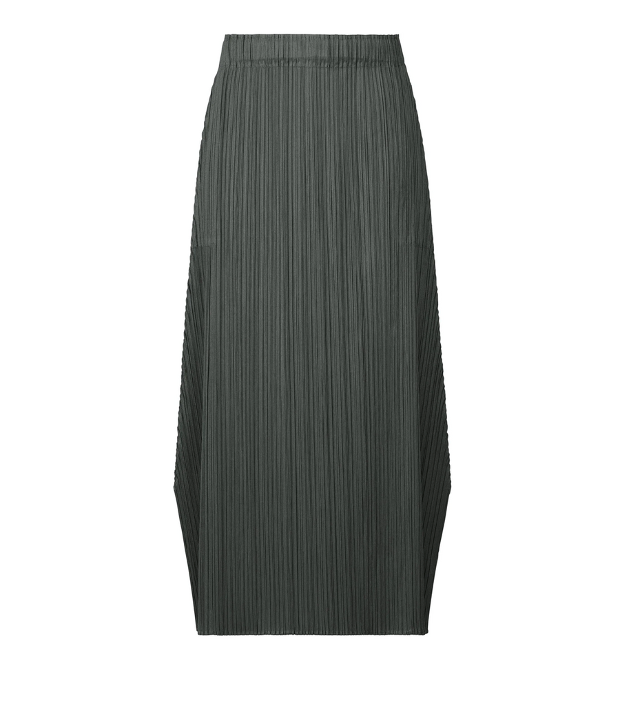 Monthly Colors December Skirt in Steel Gray by Pleats Please Issey Miyake-Pleats Please Issey Miyake-Idlewild