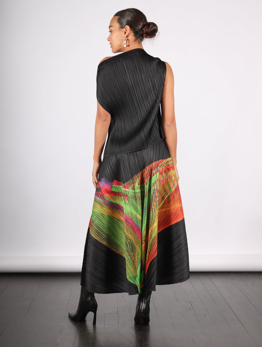 Monthly Colors July Top in Black by Pleats Please Issey Miyake