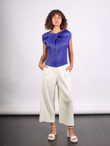Monthly Colors July Top in Blue by Pleats Please Issey Miyake