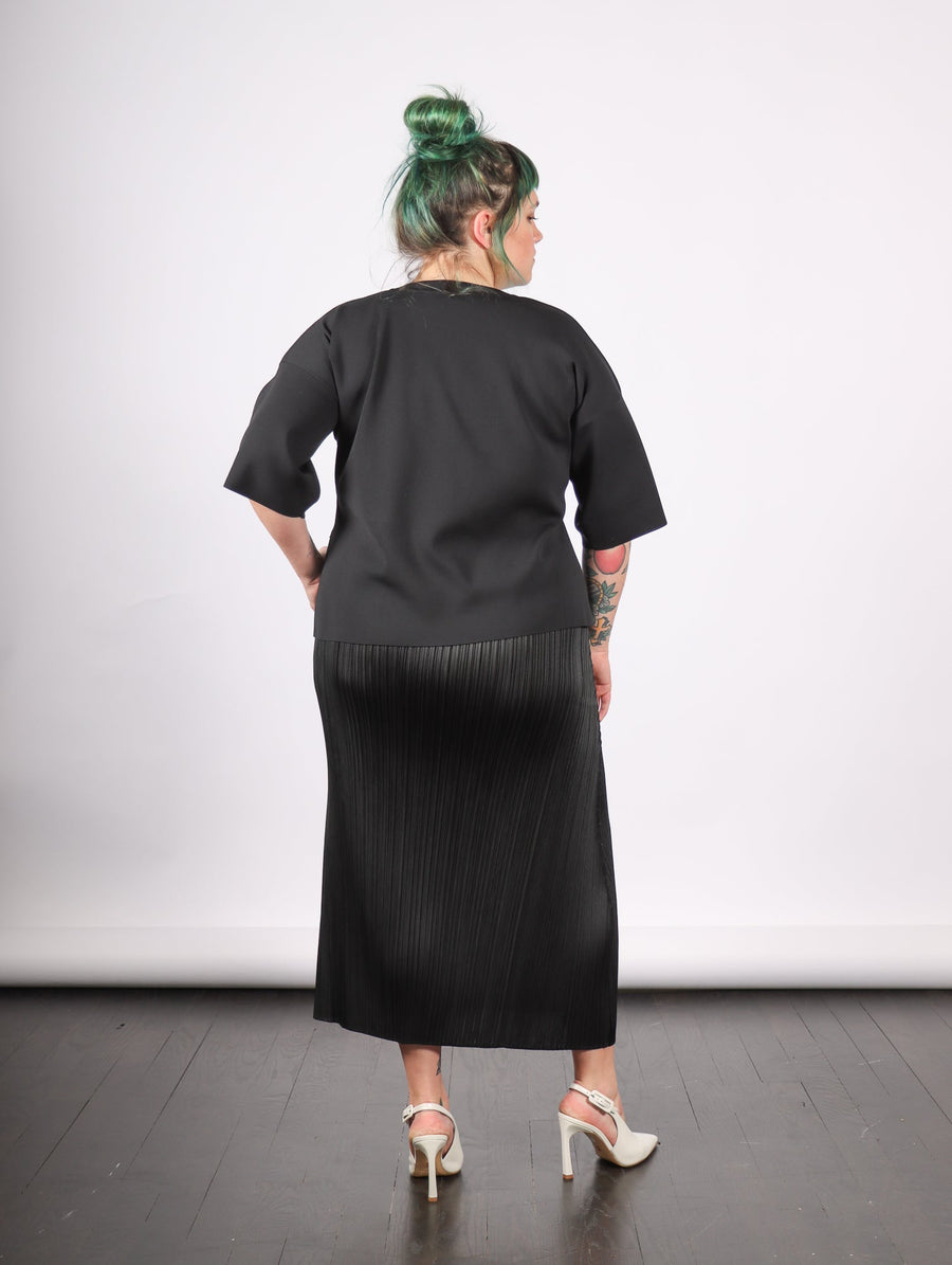 Monthly Colors June Skirt in Black by Pleats Please Issey Miyake-Idlewild