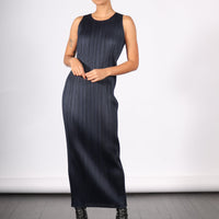 New Colorful Basics 4 Dress in Navy by Pleats Please Issey Miyake – Idlewild