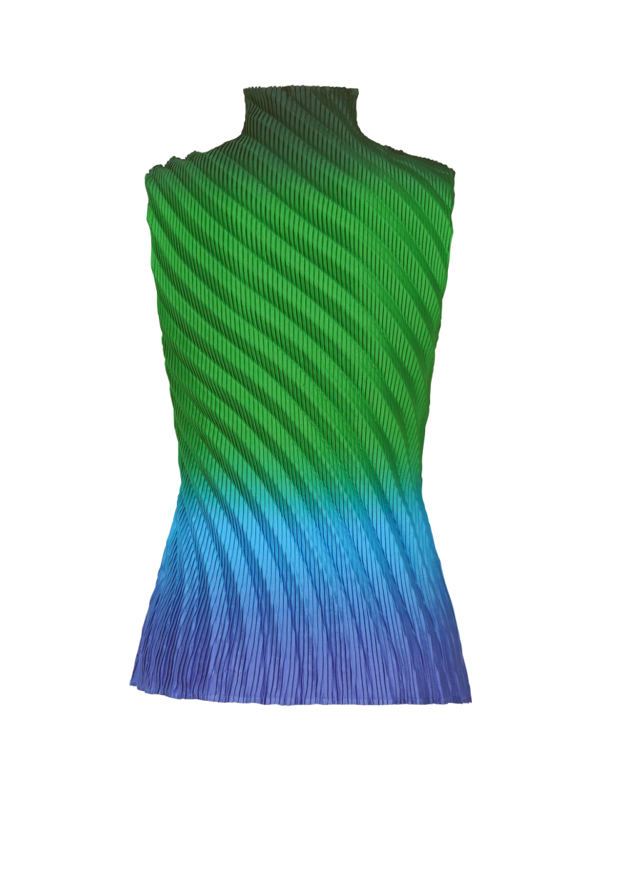 Nuance Pleats Mockneck Top in Afternoon by Issey Miyake-Issey Miyake-Idlewild