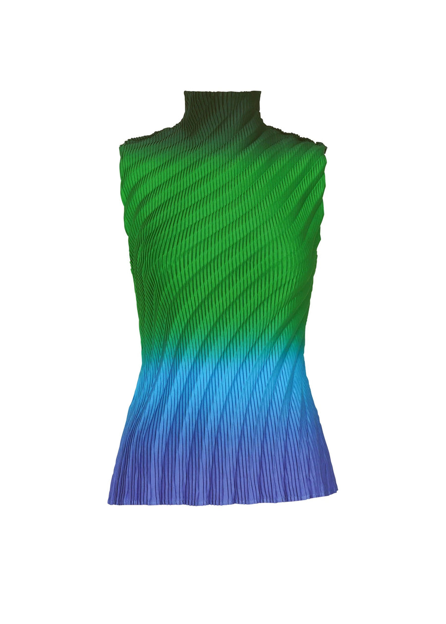 Nuance Pleats Mockneck Top in Afternoon by Issey Miyake-Issey Miyake-Idlewild