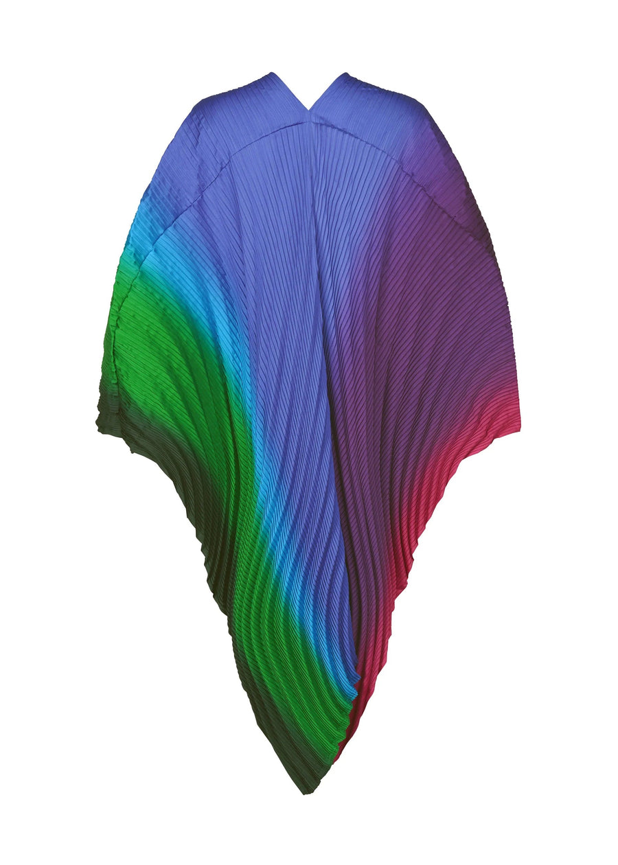 Nuance Pleats Poncho in Afternoon by Issey Miyake