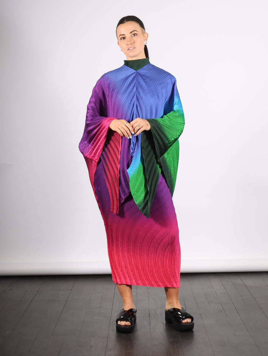 Nuance Pleats Poncho in Afternoon by Issey Miyake-Issey Miyake-Idlewild