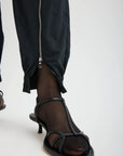 Nylon Zipper Jogger in Black by Tibi-Bottoms-Tibi-Idlewild