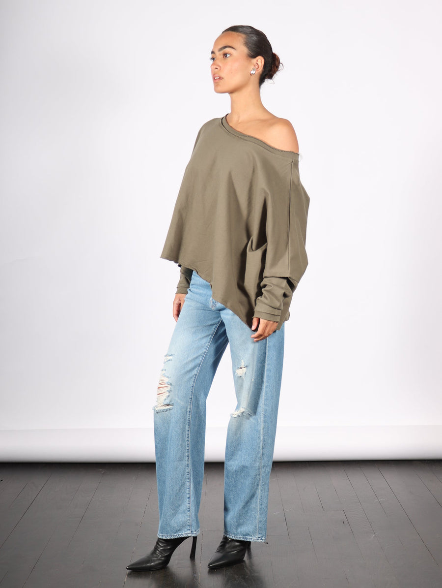 Off Shoulder Top in Loden by Planet