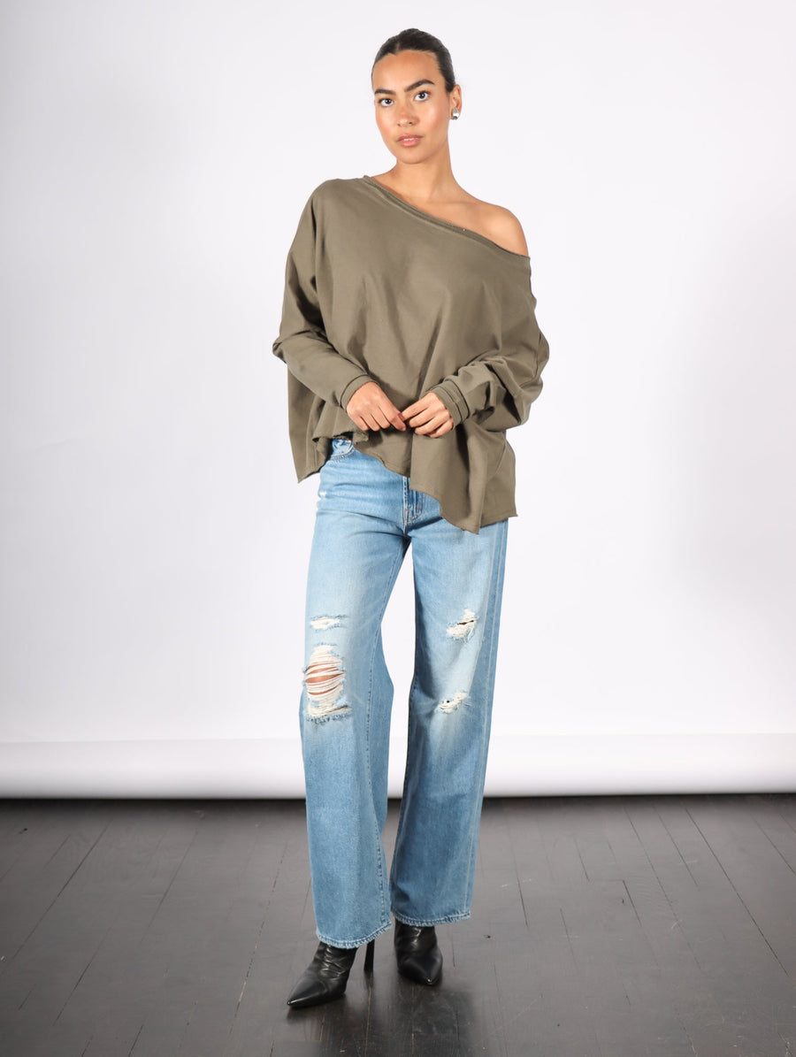 Off Shoulder Top in Loden by Planet