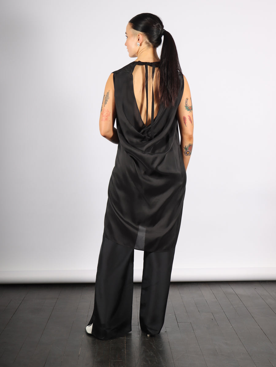 Open Back Tunic in Black by MM6 Maison Margiela-MM6-Idlewild