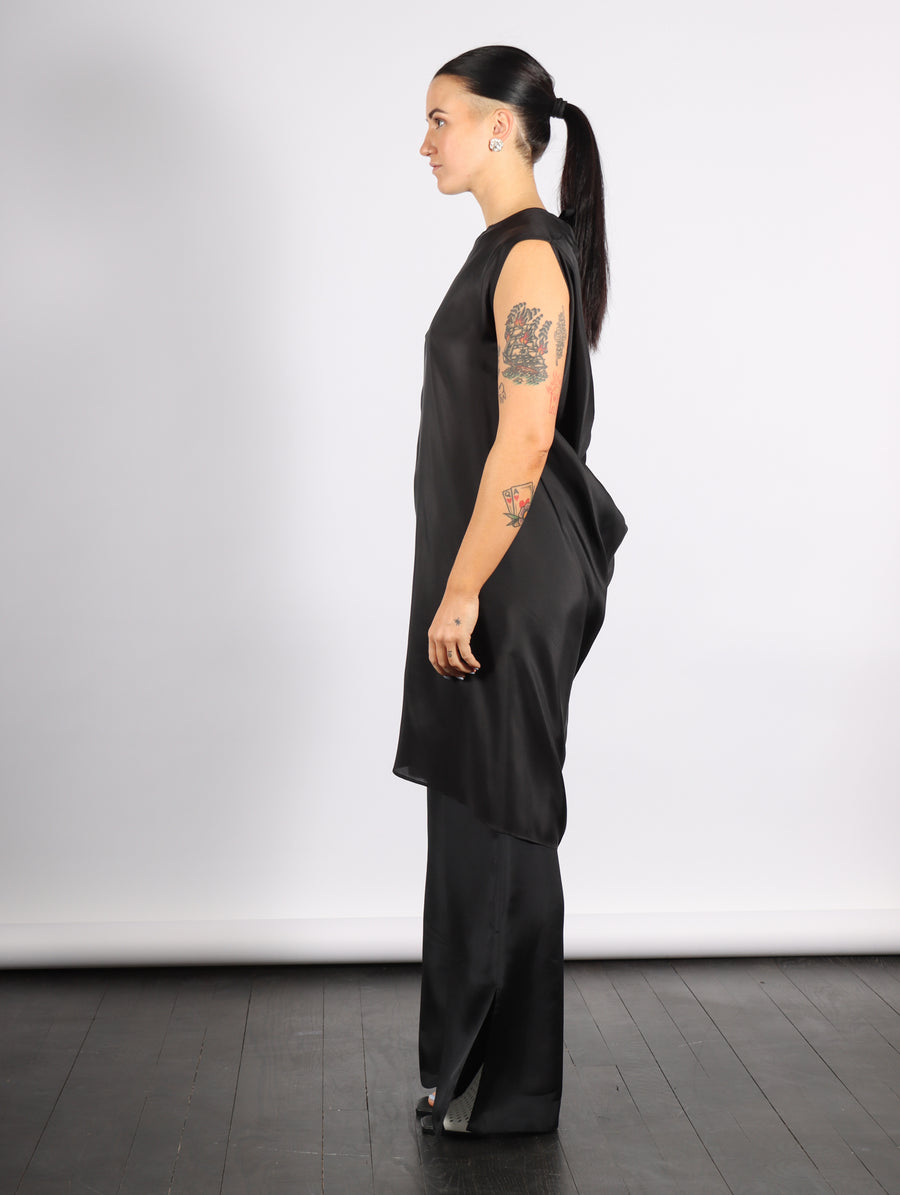 Open Back Tunic in Black by MM6 Maison Margiela-MM6-Idlewild