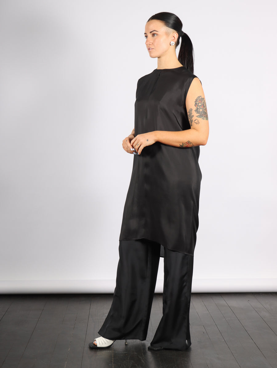 Open Back Tunic in Black by MM6 Maison Margiela-MM6-Idlewild