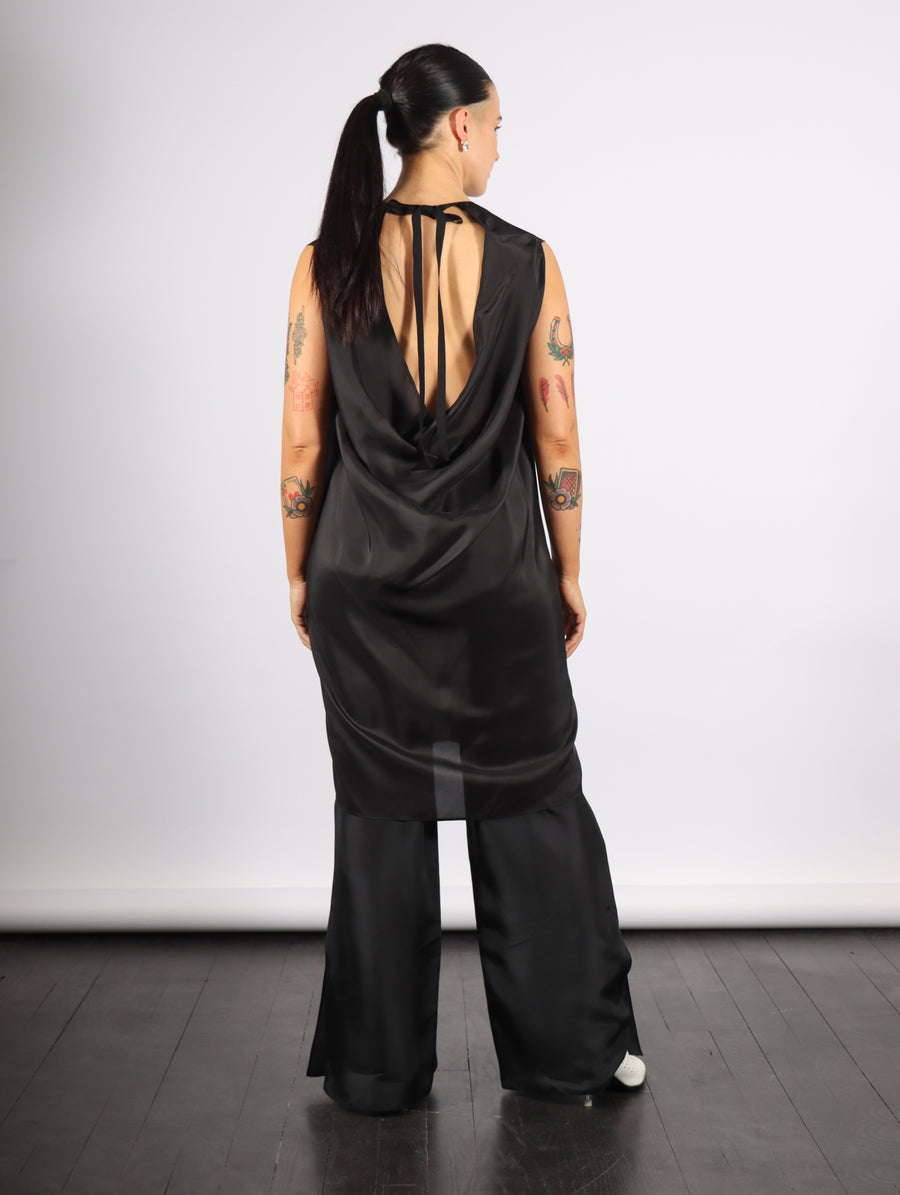 Open Back Tunic in Black by MM6 Maison Margiela-MM6-Idlewild