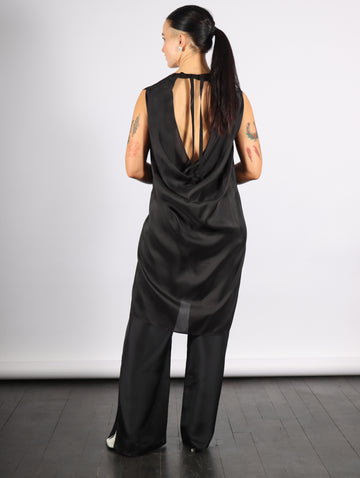 Open Back Tunic in Black by MM6 Maison Margiela-MM6-Idlewild