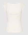 Organic Cotton Ballerina Top in White by St. Agni-Tops-St. Agni-Idlewild