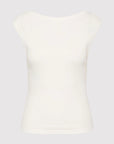Organic Cotton Ballerina Top in White by St. Agni-Tops-St. Agni-Idlewild