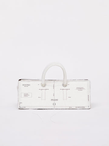 Otto Bag in White Pattern Paper by Dentro-Dentro-Idlewild