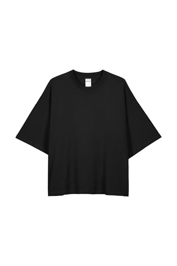 Oversized Boxy Tee in Black by Kowtow-Kowtow-Idlewild