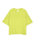 Oversized Boxy Tee in Fluro Yellow by Kowtow-Tops-Kowtow-Idlewild