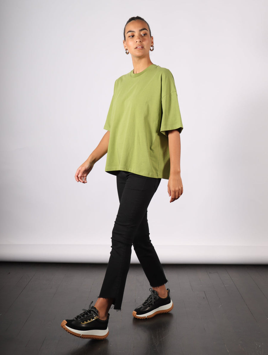 Oversized Boxy Tee in Leaf by Kowtow