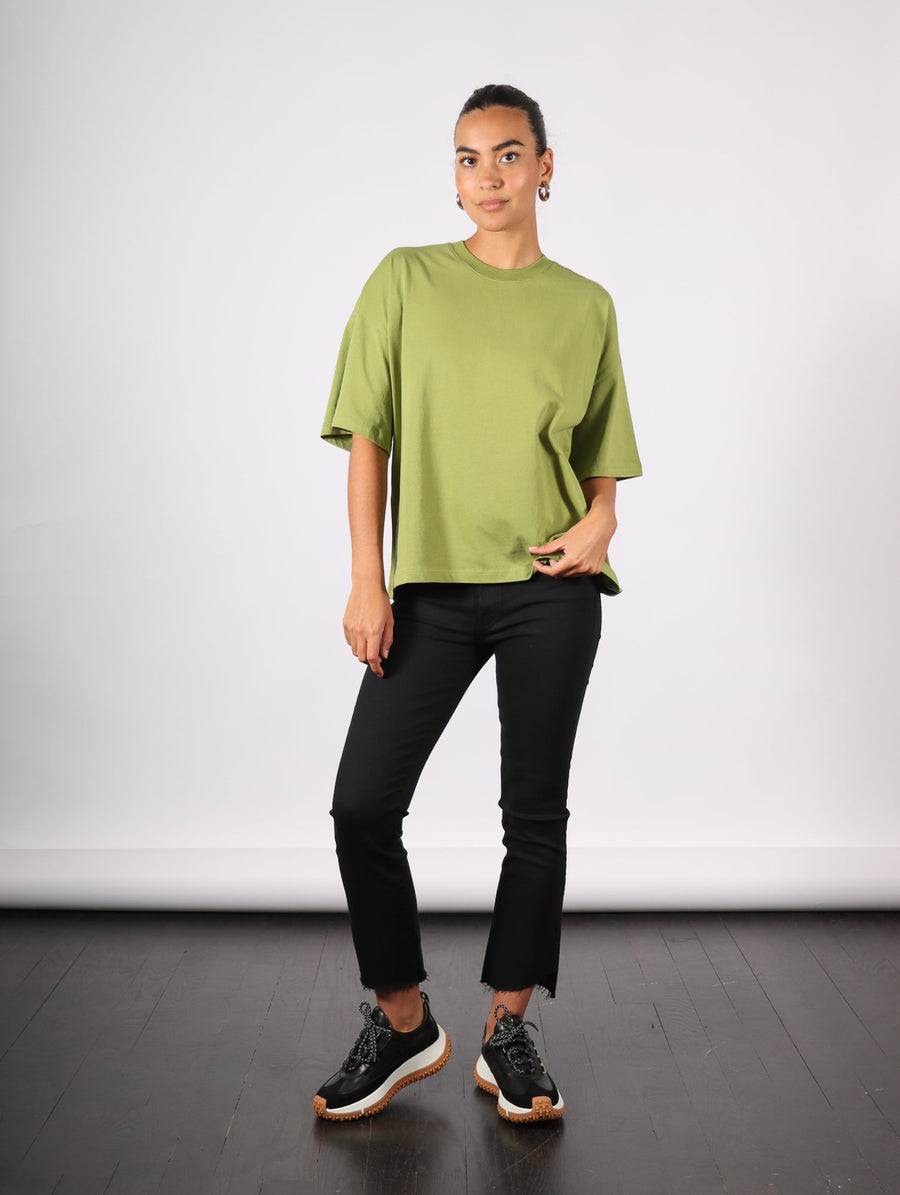 Oversized Boxy Tee in Leaf by Kowtow