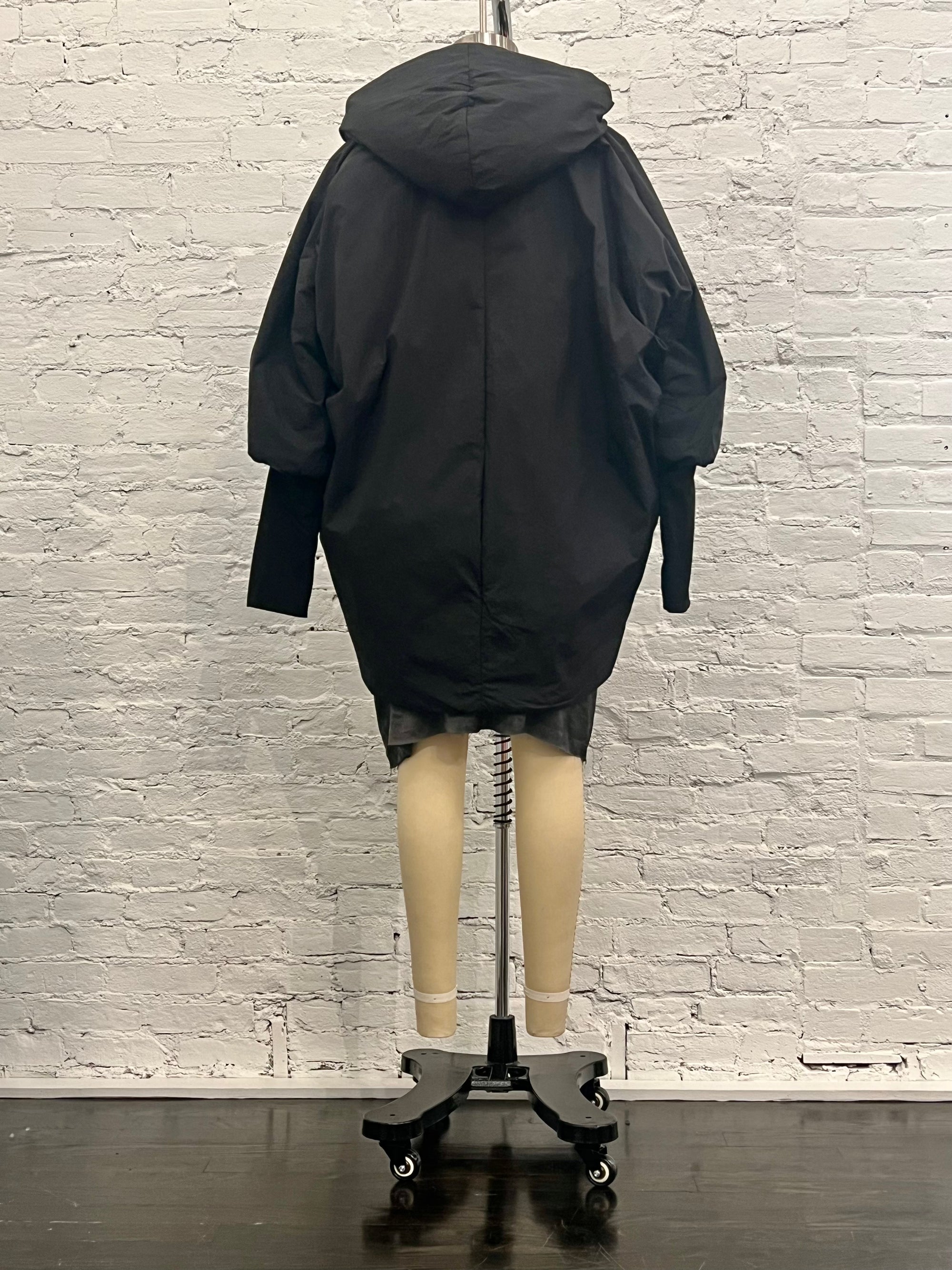 Oversized Down Jacket in Black by Sanctamuerte-Outerwear-SANCTAMUERTE-Idlewild