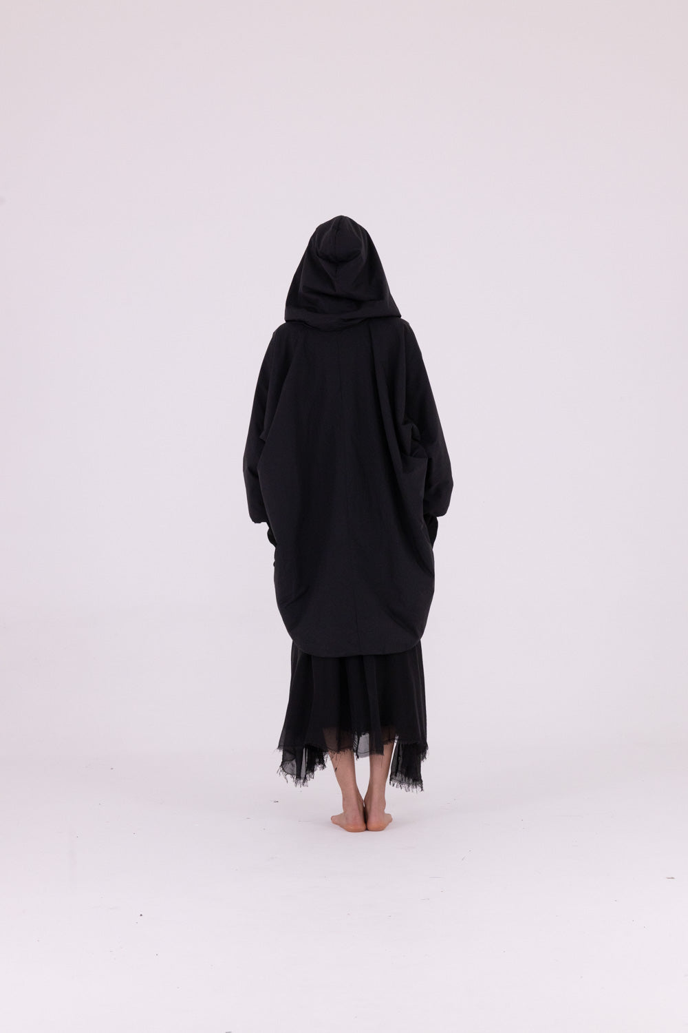 Oversized Down Jacket in Black by Sanctamuerte-Outerwear-SANCTAMUERTE-Idlewild