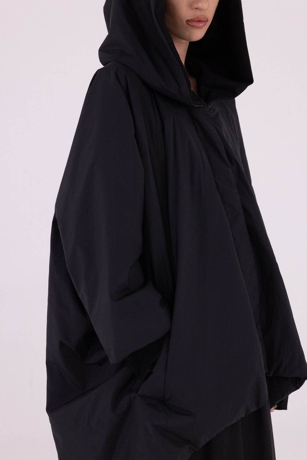 Oversized Down Jacket in Black by Sanctamuerte-Outerwear-SANCTAMUERTE-Idlewild