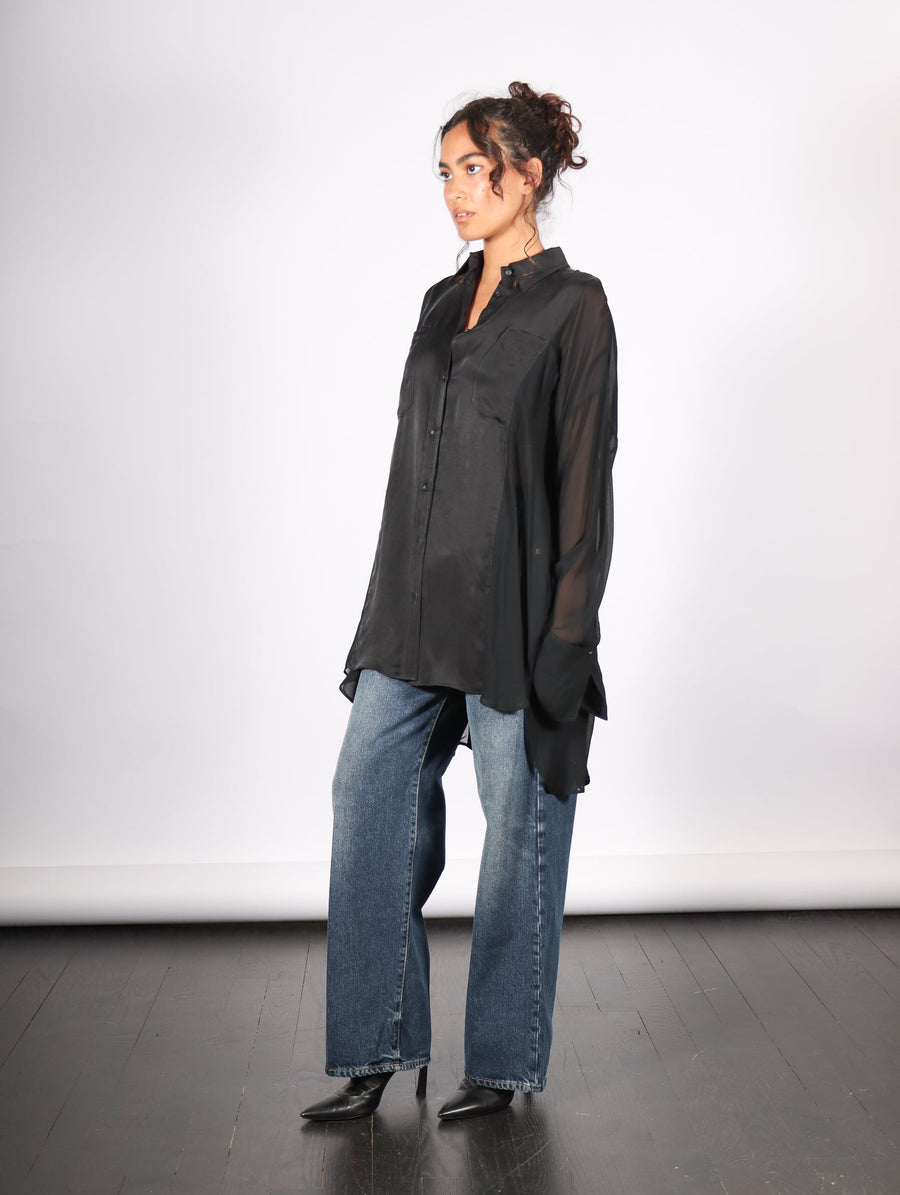 Oversized Shirt in Black by Andrea Ya'aqov