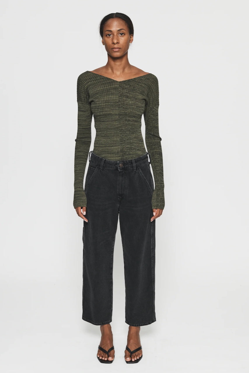 Painter Jean in Faded Black by 6397-Bottoms-6397-Idlewild