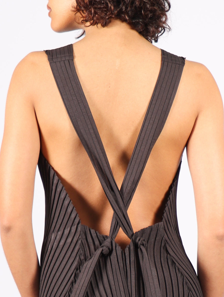 Paper Like Pleats Dress in Black by Issey Miyake-Idlewild