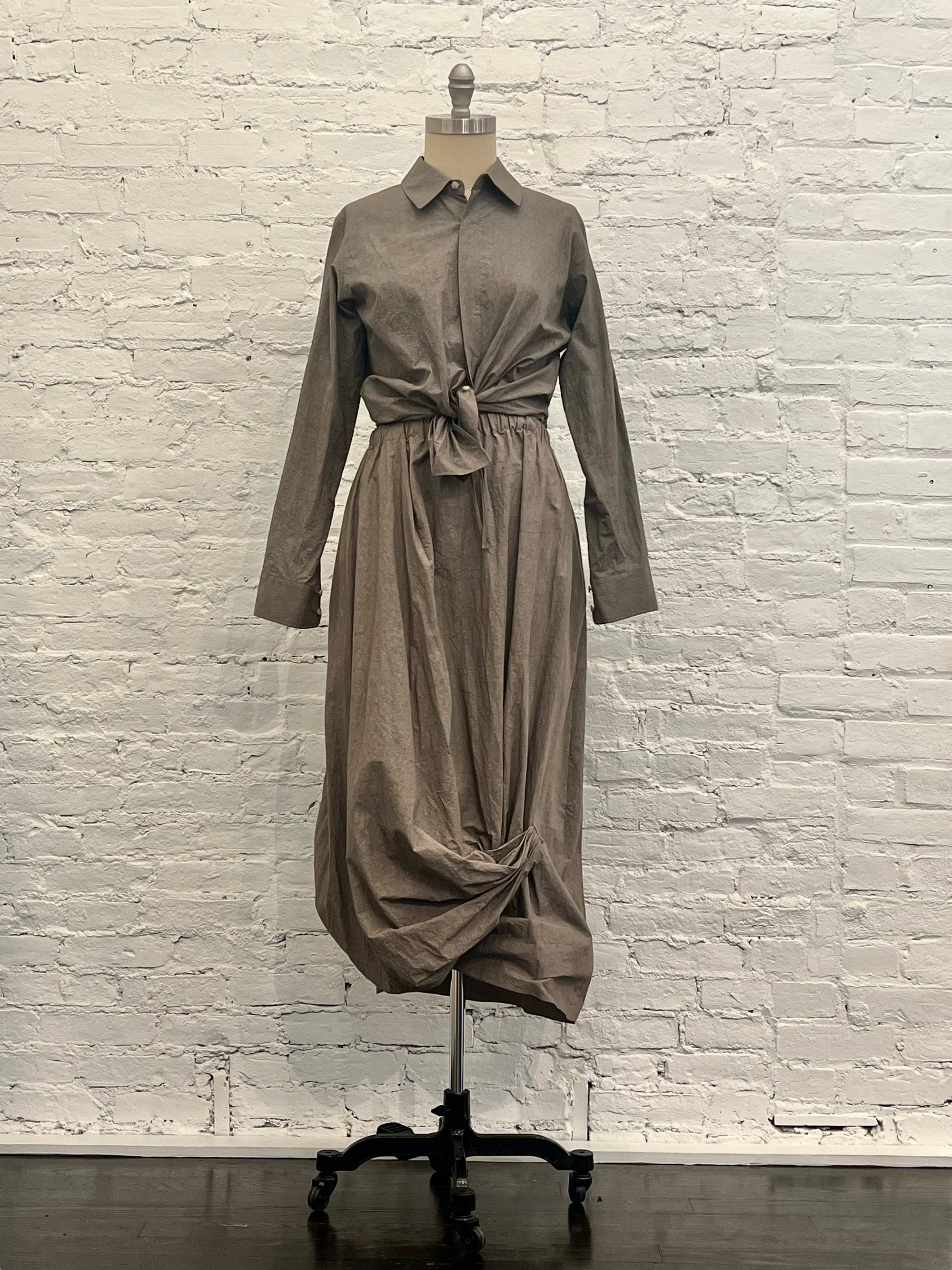 Patti Shirt in Cinder by Lauren Manoogian-Tops-Lauren Manoogian-Idlewild