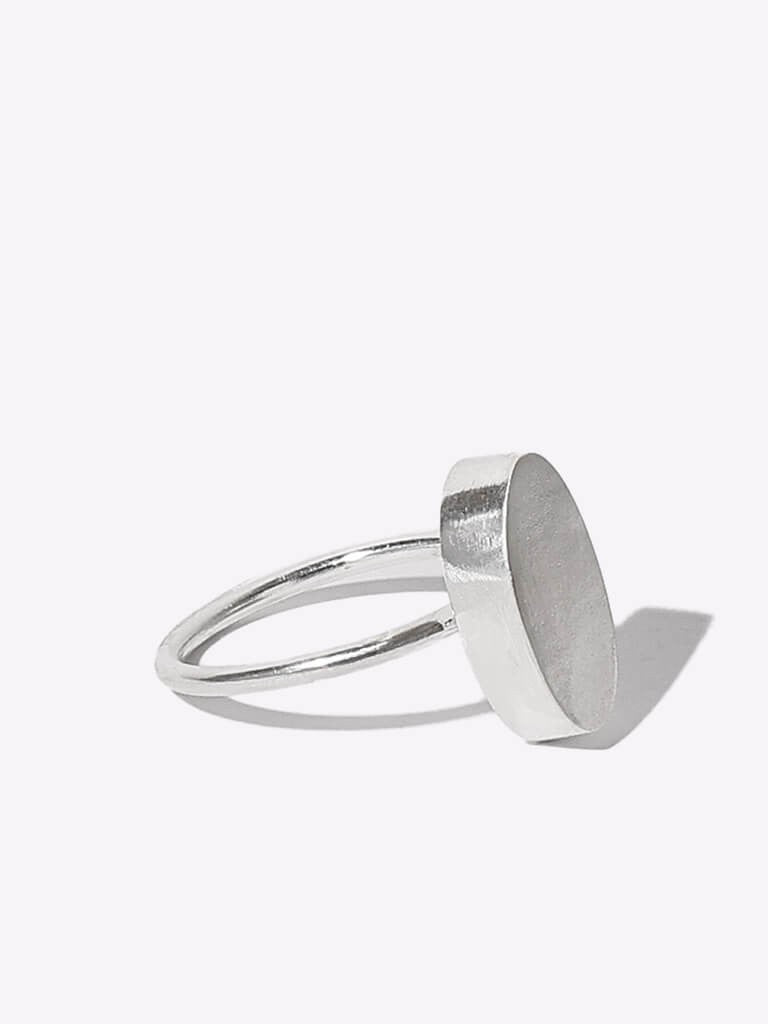 Pebble Simple Ring in Sterling Silver by Mulxiply